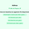 Adimax Alimentação e snacks para cães e gatos